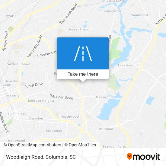 Woodleigh Road map