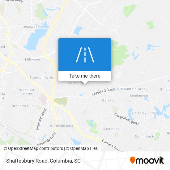 Mapa de Shaftesbury Road