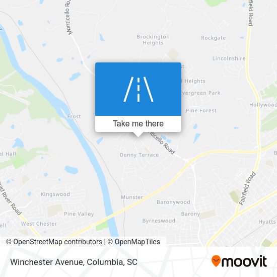 Mapa de Winchester Avenue
