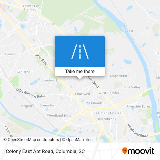 Colony East Apt Road map