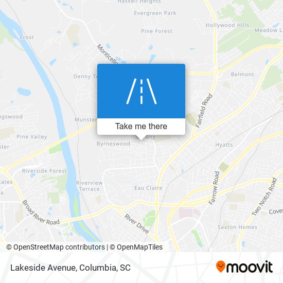 Mapa de Lakeside Avenue