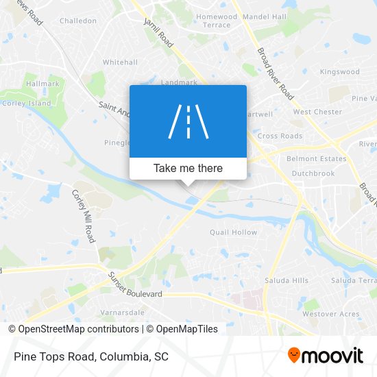 Mapa de Pine Tops Road