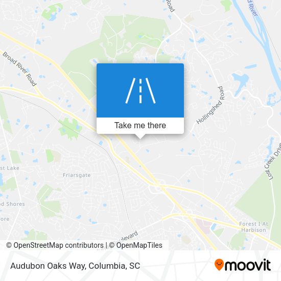 Mapa de Audubon Oaks Way