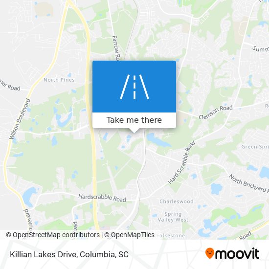 Killian Lakes Drive map