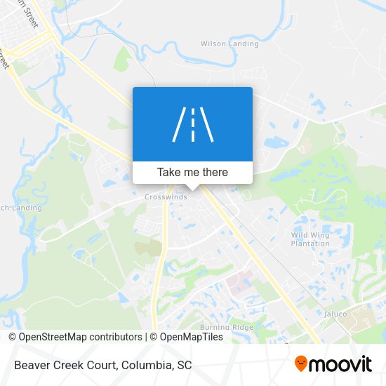 Beaver Creek Court map