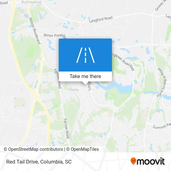 Red Tail Drive map