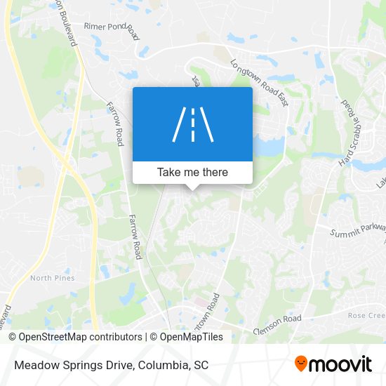 Mapa de Meadow Springs Drive
