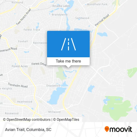 Avian Trail map