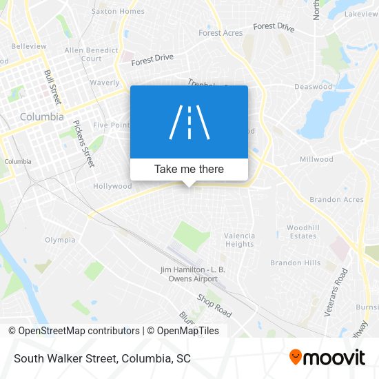 Mapa de South Walker Street
