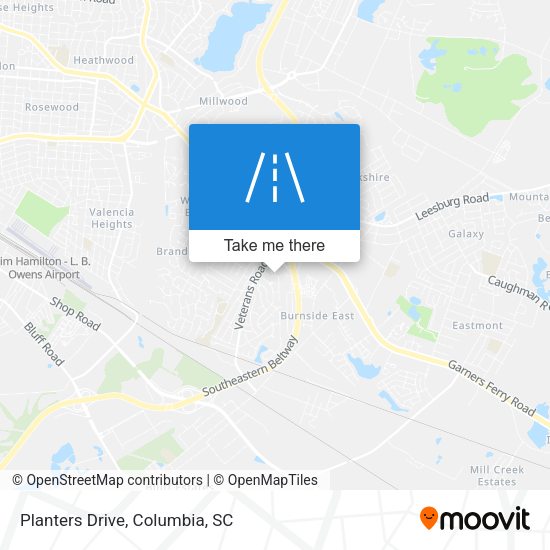 Mapa de Planters Drive