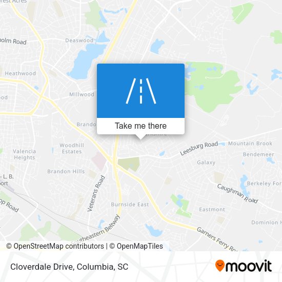 Cloverdale Drive map