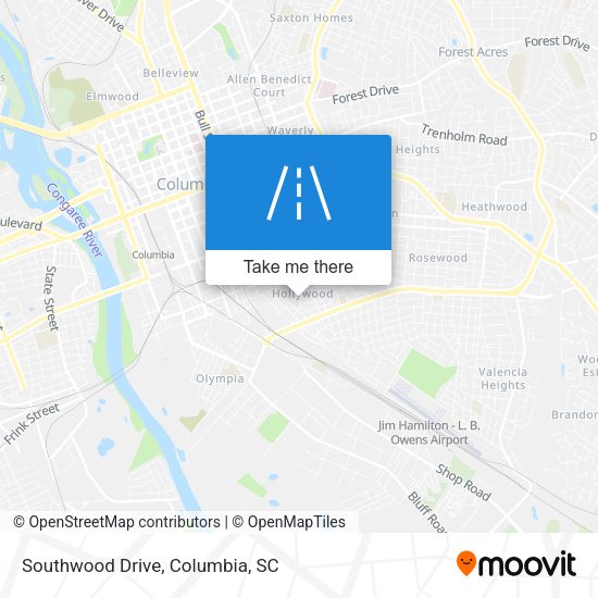 Mapa de Southwood Drive