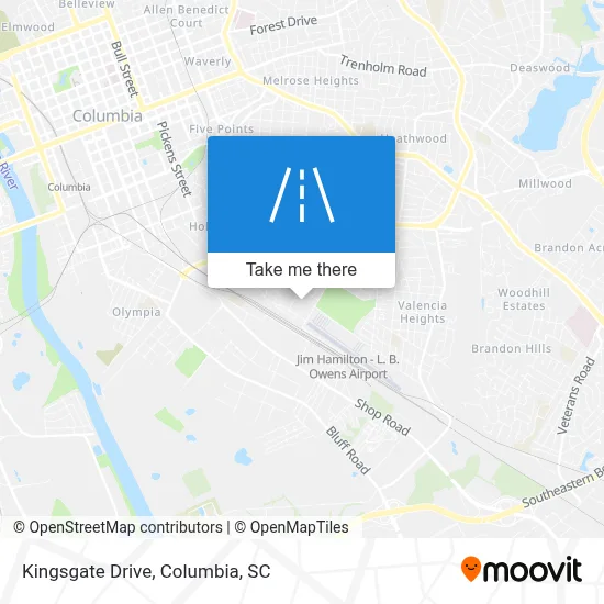 Kingsgate Drive map