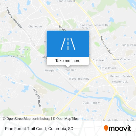 Mapa de Pine Forest Trail Court