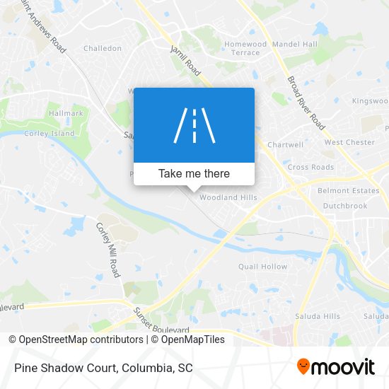Pine Shadow Court map