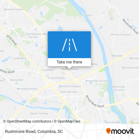 Mapa de Rushmore Road