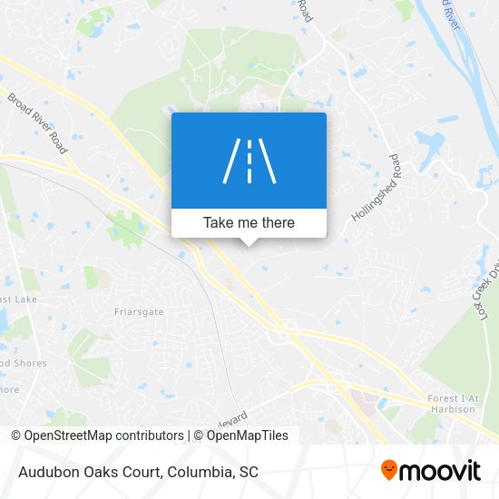 Audubon Oaks Court map
