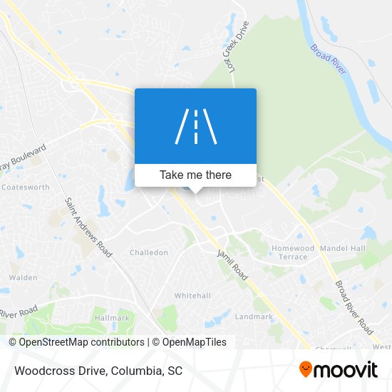 Woodcross Drive map