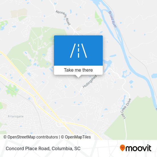 Concord Place Road map
