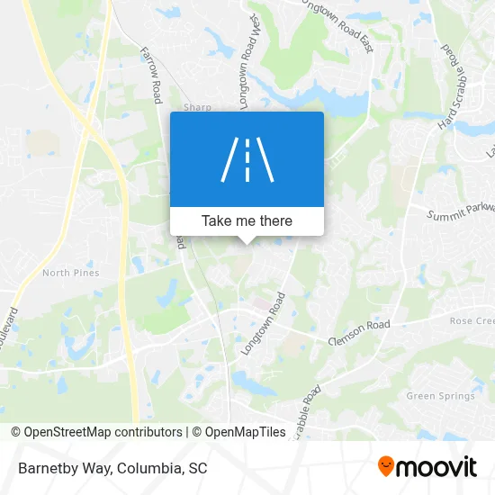 Barnetby Way map