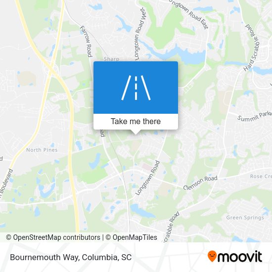 Mapa de Bournemouth Way