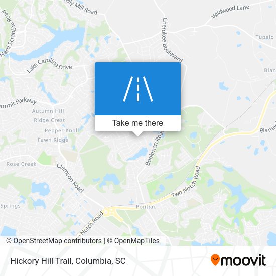 Hickory Hill Trail map
