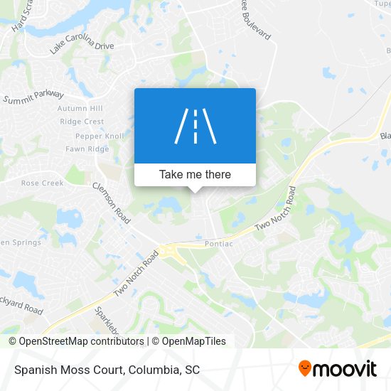 Spanish Moss Court map
