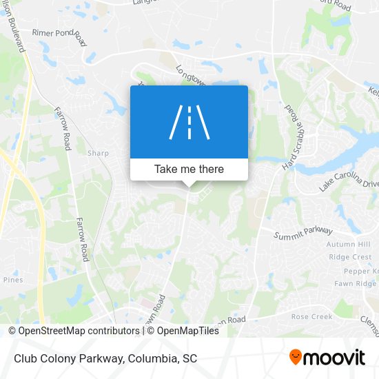 Club Colony Parkway map