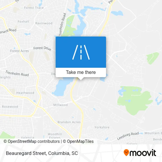 Beauregard Street map