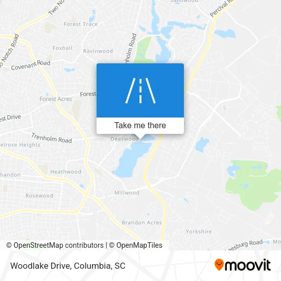 Woodlake Drive map