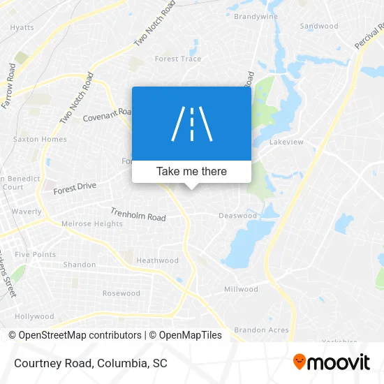 Courtney Road map