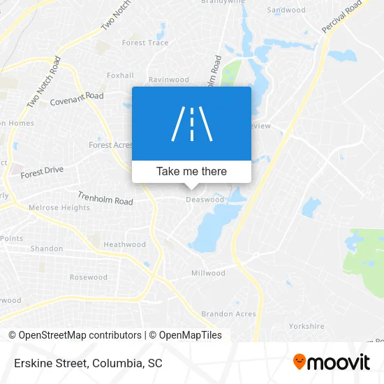 Erskine Street map