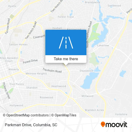 Parkman Drive map