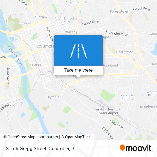 South Gregg Street map