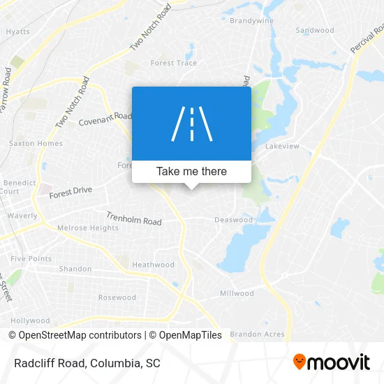 Radcliff Road map