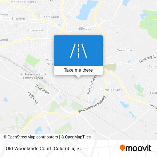 Old Woodlands Court map