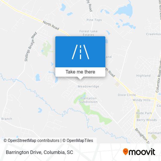 Mapa de Barrington Drive