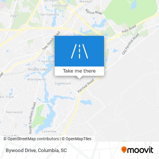 Bywood Drive map