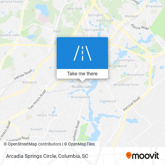 Arcadia Springs Circle map