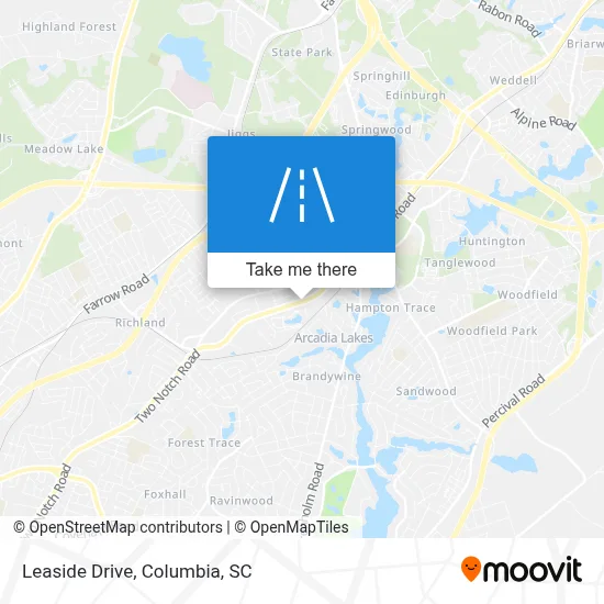Leaside Drive map