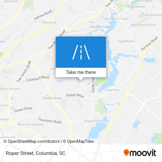 Roper Street map