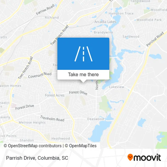 Parrish Drive map