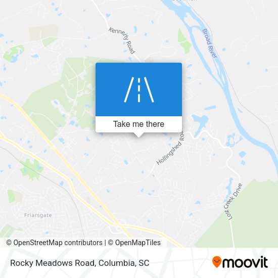 Rocky Meadows Road map