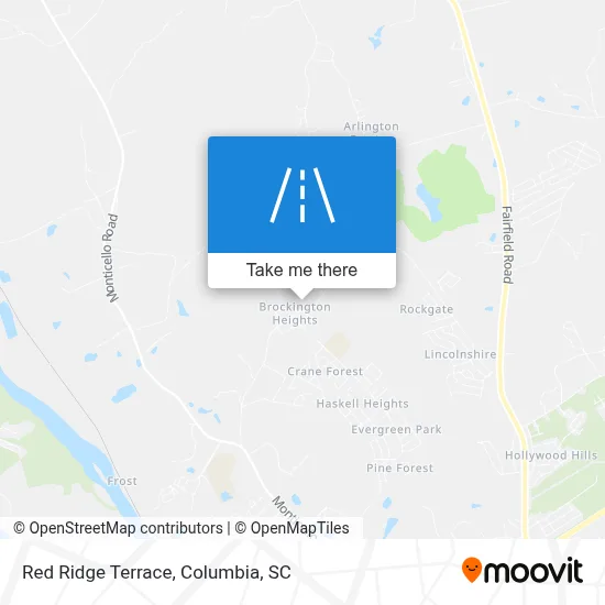 Red Ridge Terrace map
