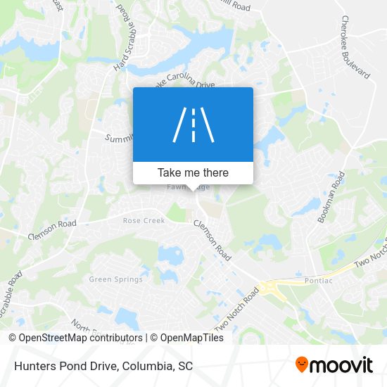 Mapa de Hunters Pond Drive