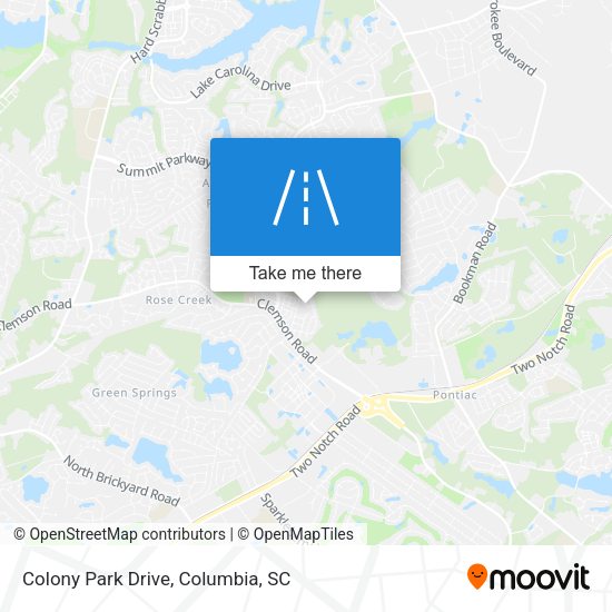 Colony Park Drive map