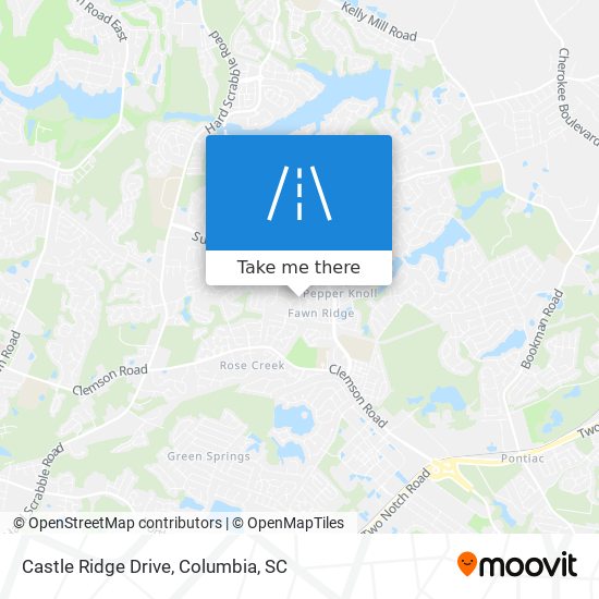 Castle Ridge Drive map