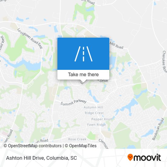 Ashton Hill Drive map