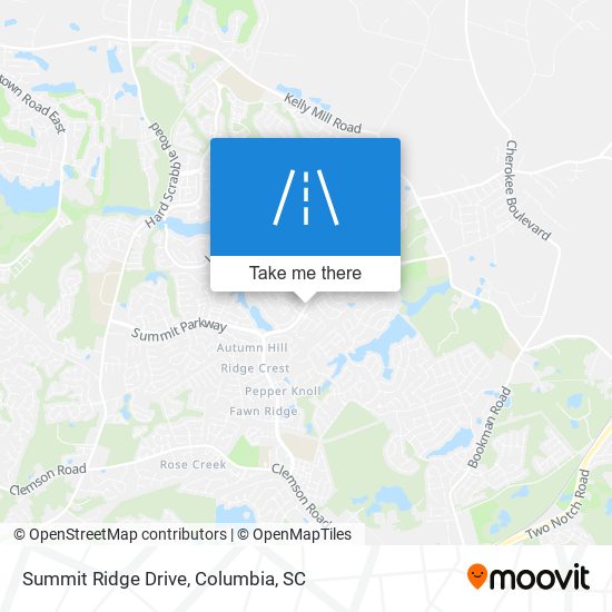 Mapa de Summit Ridge Drive