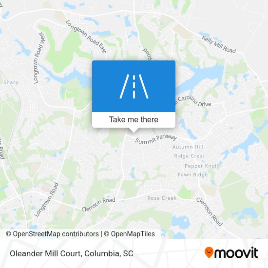 Oleander Mill Court map